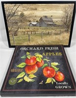 Apple Orchard Themed Print and Barn Themed Print