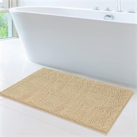 Soft Plush Chenille Bathroom Rug, Absorbent