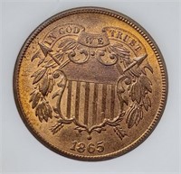 1865 Two Cent BU