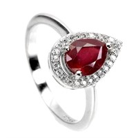 Natural Pigeon Blood Red Ruby Ring