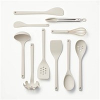 10pc Soft Grip Nylon Utensil Set - Figmint