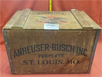 ANHEUSER-BUSCH BUDWEISER WOOD CRATE