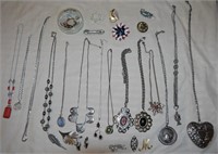 28 Various Costume Jewelry Pieces- Glove guard,