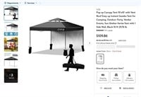 FM3539  Cyfie Pop up Canopy Tent 10'x10' with Side