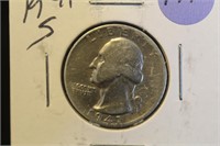 1941-S Washington Silver Quarter