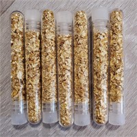 (7) Tubes of Gold Foil Flakes #3