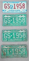 Colorado License Plates  (4)