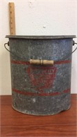Vintage minnow bucket-metal- 13” tall