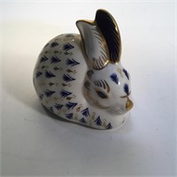 ROYAL CROWN DERBY PAPERWEIGHT RABBIT