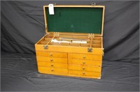 Wooden Gun Cleaning Box - Many New Accessories