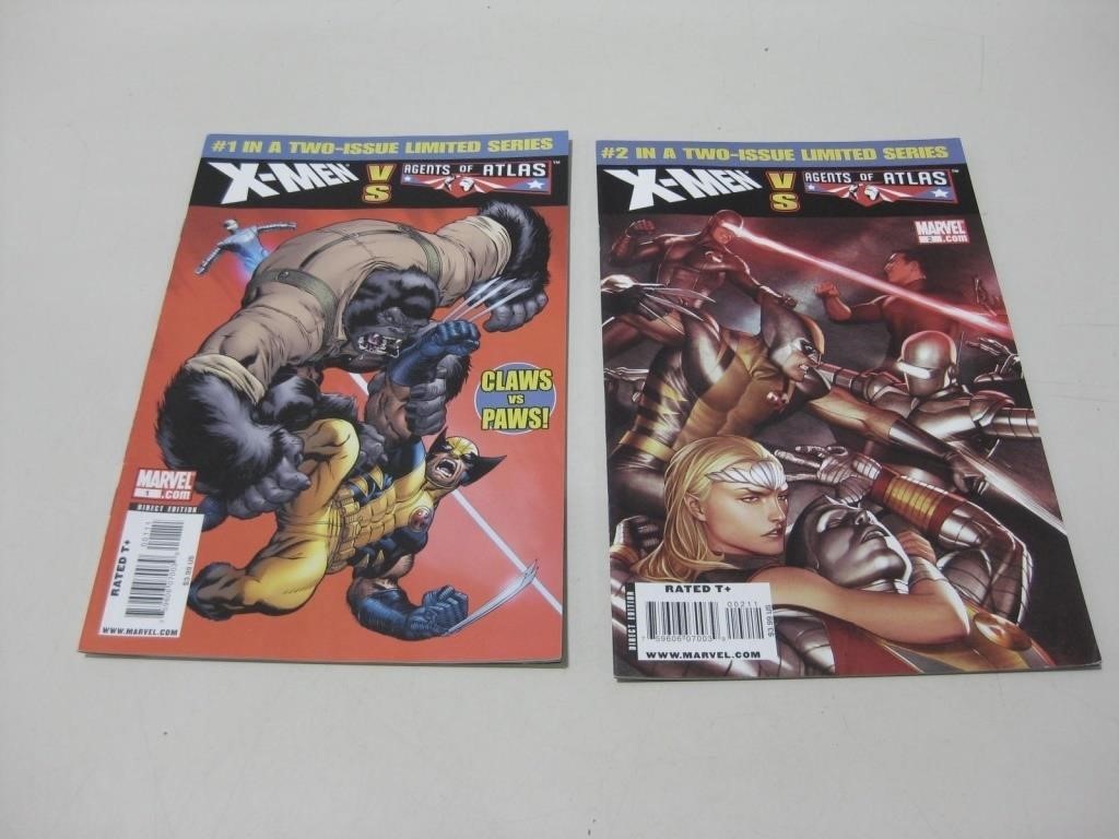 X-Men Vs Agents Of Atlas Comics Books #1 & 2