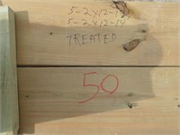 Lumber 5 2x12x12x ~ 5 2x12x14 Treated