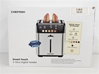 CHEFMAN SMART TOUCH 2 SLICE TOASTER - LIKE NEW