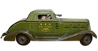 1930’s Antique Marx G-Man Tin Wind-up Toy Car