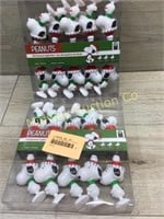 2 SETS SNOOPY INDOOOR / OUTDOOR STRING LIGHTS