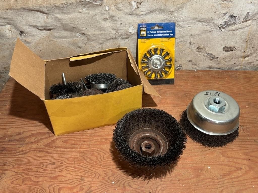 Assorted Wire Wheels Plus Wire Cup Brush