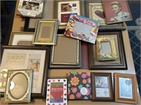 Grouping of approx 20 picture frames