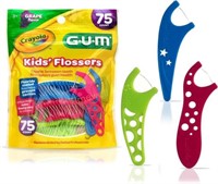 Gum Sunstar Crayola Kids' Flosser 75 count