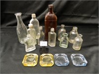 Bottle Collection-(11); Glass Ashtray-(4);