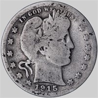 1915 s Barber Quarter