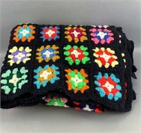Heavy Vintage Crocheted Afghan