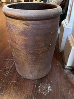 C. 1870 Brown Glazed Stoneware Crock