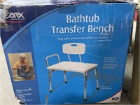 Carex bathtub transfer bench - appears new