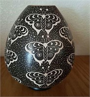 Southwest Design Pottery Moth Design, Signed