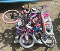 Assorted kids bikes.