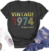 50th Birthday Shirts for Women Vintage Retro