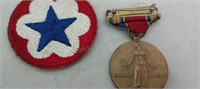 WWII USA Freedom Medal W/ Patch