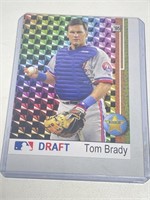 Tom Brady MLB Draft Rookie Baseball Card