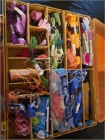 Tackle box full of embroidery floss