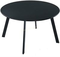 Grand Patio Steel Round Coffee Table Black 28”
