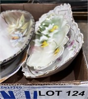 (4) Hand Painted Trays including: Nippon, Bavaria