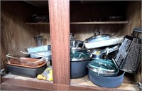Pots, Pans, Mixing Bowls, Cheese Grater, etc.