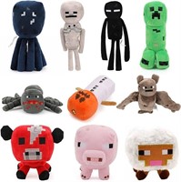 Cioqlvz 10 PCS Creeper Plush Toys, Baby Pig,Baby M