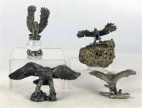 Pewter Eagle Sculptures