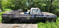 Black Chevy Cutstom Pickup Truck