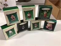 7 Hallmark keepsake miniature ornaments