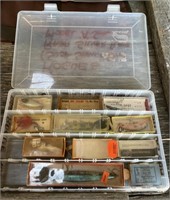 Plastic Bait Box and Contents