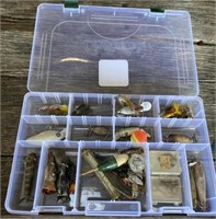 Plastic Bait Box and Contents