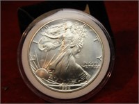 1-ounce silver .999 eagle round. 1992