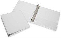 2 White Ring Binder  x2