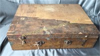 Antique wooden box 17x13in