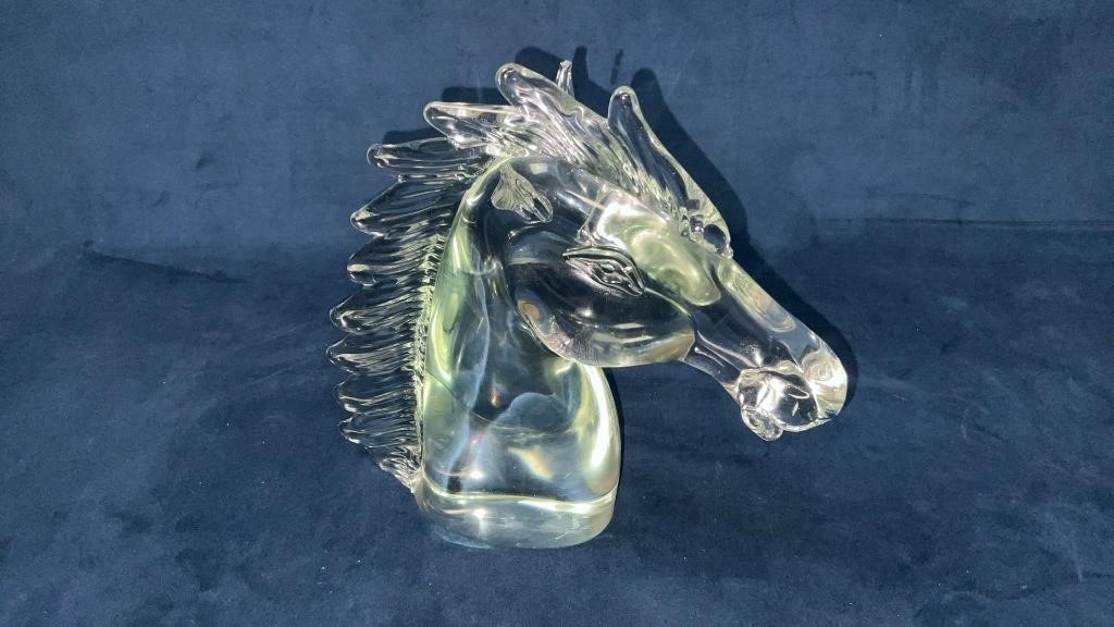 Glass Horse Head