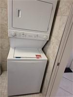 Frigidaire electric stacked washer/dryer combo.