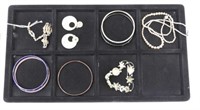Lot #4971 - Traylot of costume jewelry bracelets