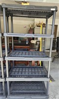 5 TIER PLASTIC SHELVING