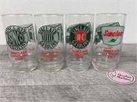 4 History of Sinclair Gas drinking glasses